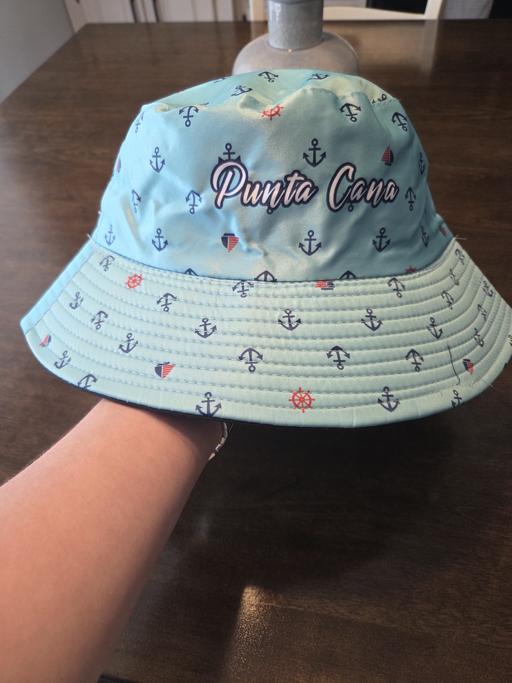Punta Cana Nautical Bucket Hat - Light Blue